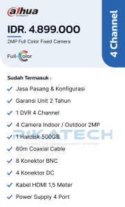 Dahua Color 4 Channel