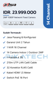 Dahua IP-Cam 14 Channel