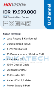 Hikvision Color 13 Channel