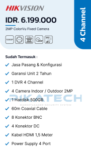 Hikvision Color 4 Channel