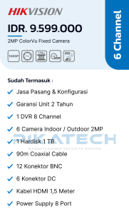 Hikvision Color 6 Channel