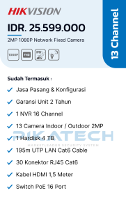 Hikvision IP-Cam 13 Channel