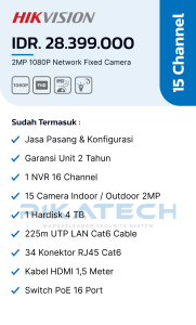 Hikvision IP-Cam 15 Channel