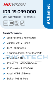 Hikvision IP-Cam 9 Channel